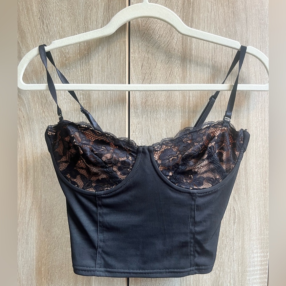 Tiger Mist size M lace corset top worn once